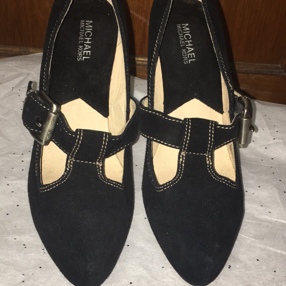 Michael Kors Women’s Black Suede Platform Shoes